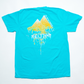 blue pocket tee meltdown collection graphic